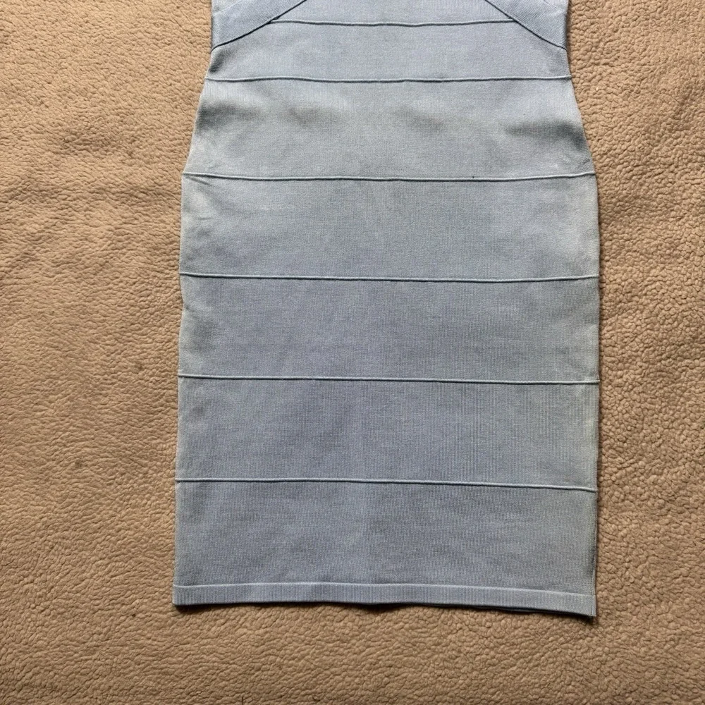 Tata Jolie Dress Womens‎ Large Aqua Blue Sleeveless Cross Strap Accent Mini NEW
